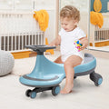 Wiggle Car Ride-on Toy with Flashing Wheels-Blue - Blue - Push & Pedal Ride On Toys
