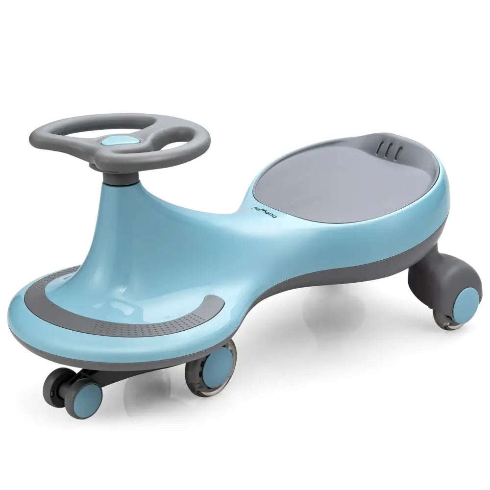 Wiggle Car Ride-on Toy with Flashing Wheels-Blue - Blue - Push & Pedal Ride On Toys
