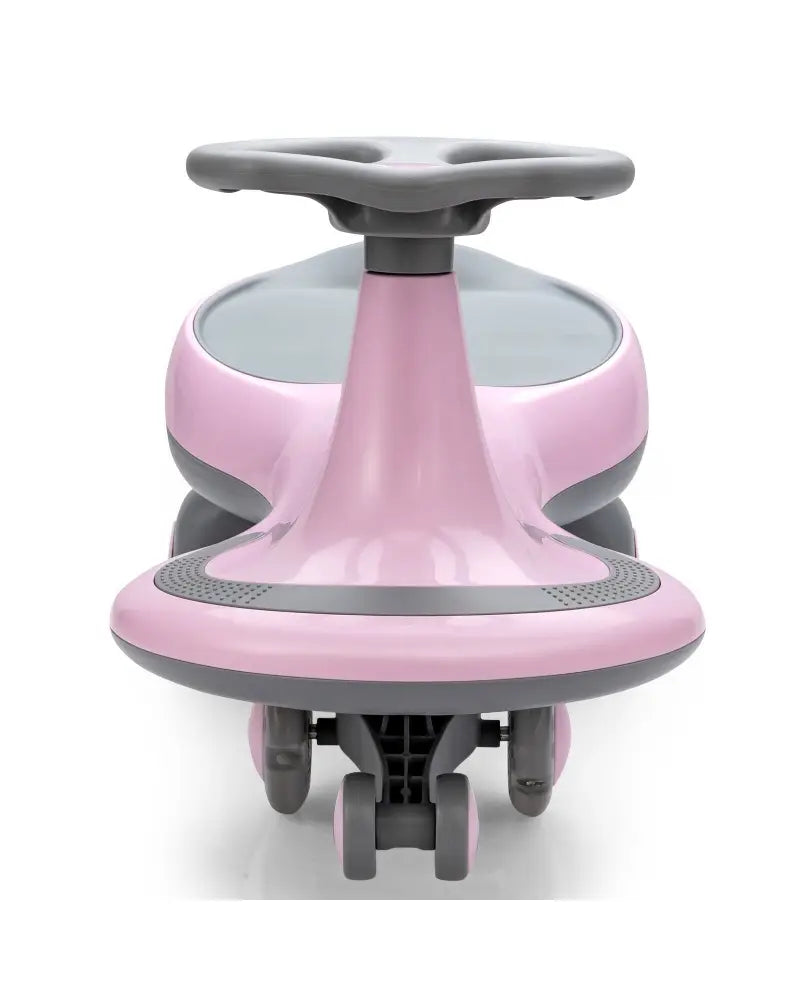 Wiggle Car Ride-on Toy with Flashing Wheels-Pink - Pink - Push & Pedal Ride On Toys