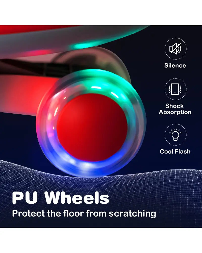 Wiggle Car Ride-on Toy with Flashing Wheels-Red - Red - Push & Pedal Ride On Toys