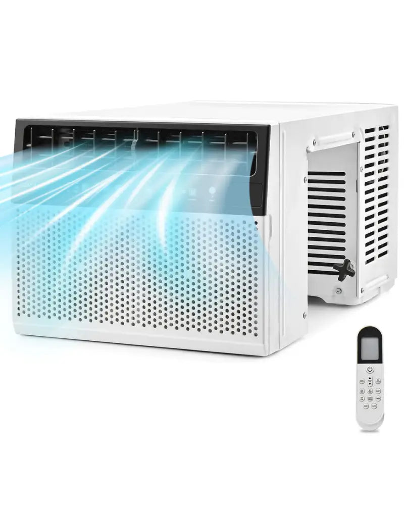 Window Air Conditione with Handy Remote and LED Control Panel-10000 BTU - White - Portable Air Conditioners