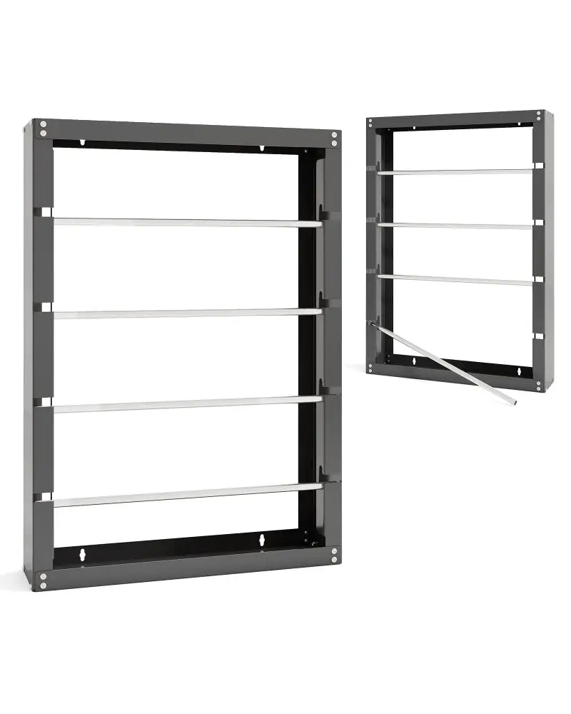 Wire Spool Rack with 4 Rods for Electrical Industrial and Retail Use-Gray - Gray - Garages