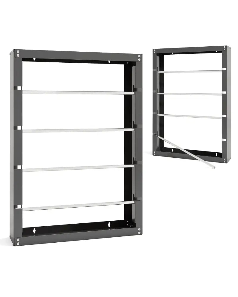Wire Spool Rack with 4 Rods for Electrical Industrial and Retail Use-Gray - Gray - Garages