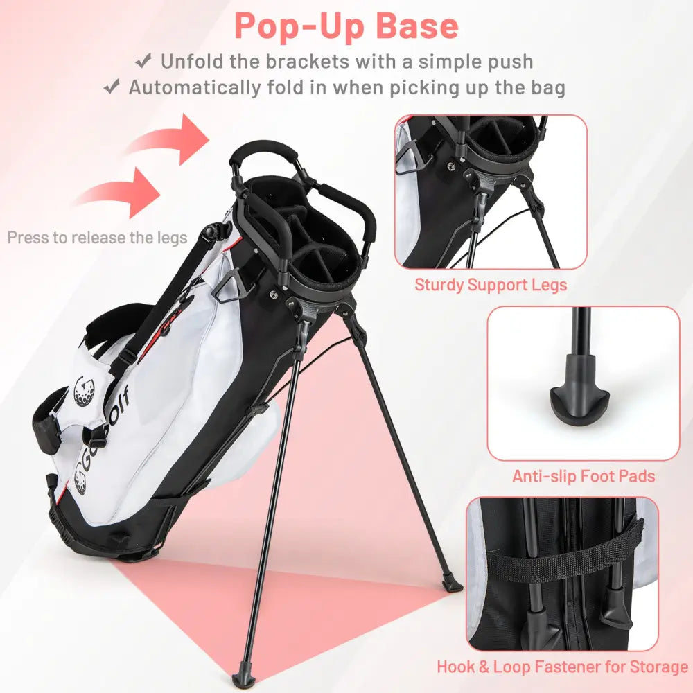 Women’s Complete Golf Clubs and Bag Set with Headcovers and Putter-Red - Red - Golf