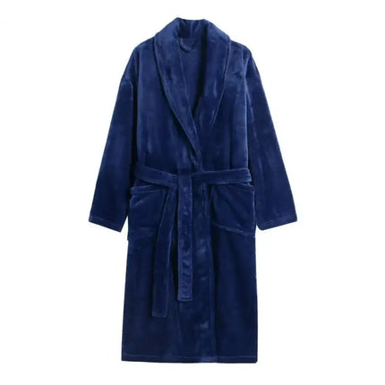 Women's Flannel Robe Thick Warm Fleece Bathrobe - Winter Soft Plush Long Nightgown/Sleepwear - Oasis Home Essentials