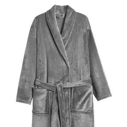 Women's Flannel Robe Thick Warm Fleece Bathrobe - Winter Soft Plush Long Nightgown/Sleepwear - Oasis Home Essentials