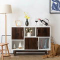 Wood Display Sideboard Storage Cabinet with Storage Compartments - Cabinets & Chests