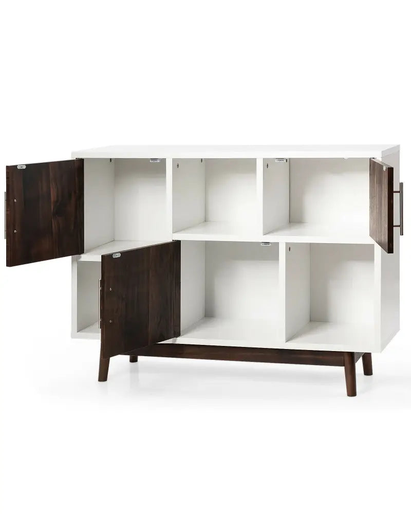 Wood Display Sideboard Storage Cabinet with Storage Compartments - Cabinets & Chests