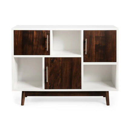 Wood Display Sideboard Storage Cabinet with Storage Compartments - Cabinets & Chests
