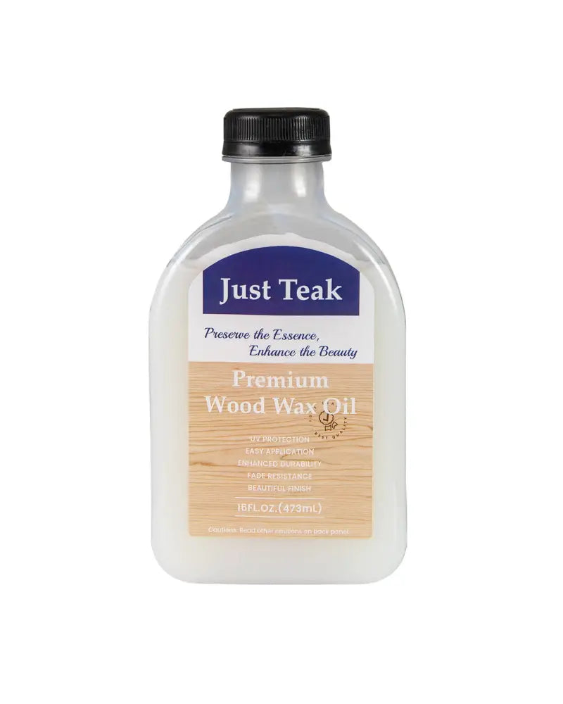 Wood Wax Oil for Outdoor and Indoor Furniture Teak Care Kit to Restore and Protect Wood - Transparent - Outdoor