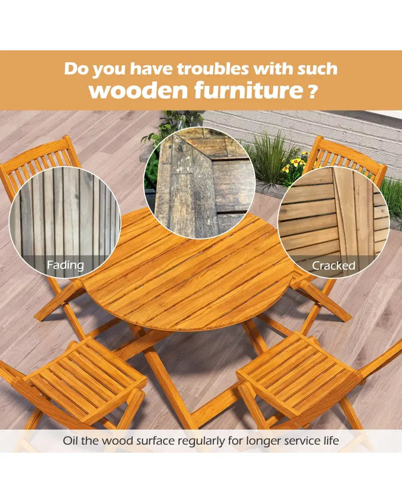 Wood Wax Oil for Outdoor and Indoor Furniture Teak Care Kit to Restore and Protect Wood - Transparent - Outdoor