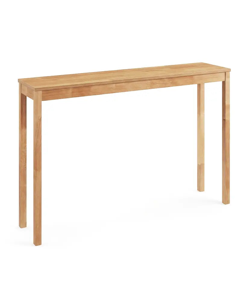 Wooden Console Table Modern Farmhouse Sofa Table with Thickened Top-Natural - Natural - Console Tables