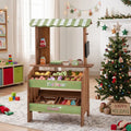 Wooden Grocery Store with Chalkboard and Accessories Montessori Toy for 3+ Kids - Play Kitchen Sets