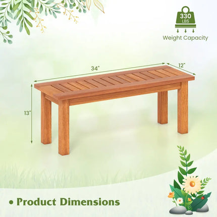 Wooden Plant Stand Outdoor Indoor Solid Wood Flower Pot Holder Display Shelf-S - Brown - Plant Stands