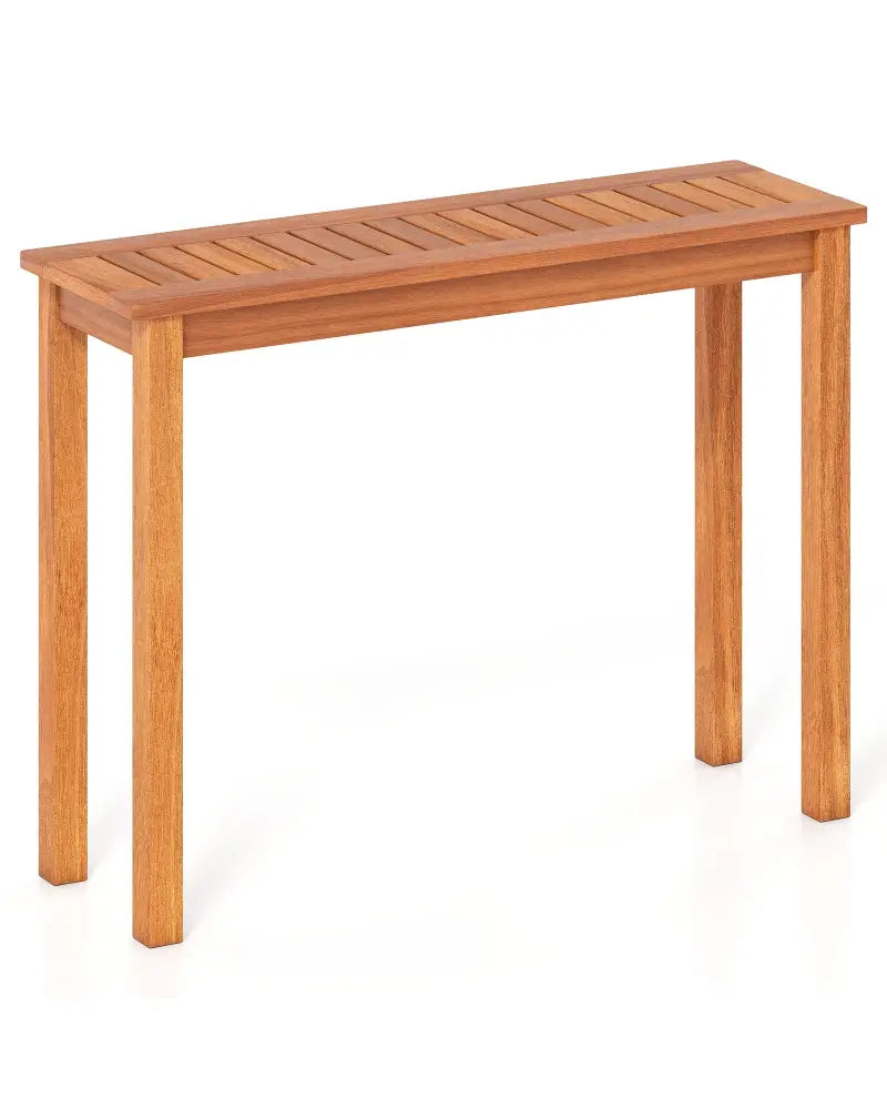 Wooden Plant Stand Outdoor Indoor Solid Wood Flower Pot Holder Display Shelf-M - Brown - Plant Stands