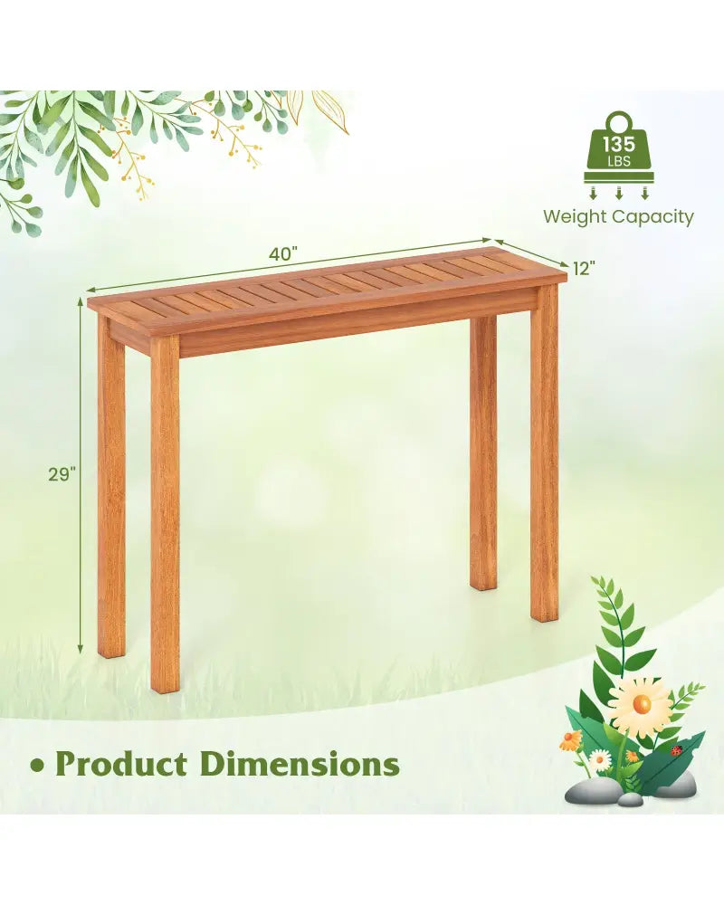 Wooden Plant Stand Outdoor Indoor Solid Wood Flower Pot Holder Display Shelf-M - Brown - Plant Stands