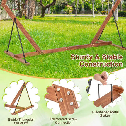 Wooden Wedding Arch Solid Wood Arbor Backdrop Stand for Wedding Ceremony-Heptagon - Outdoor Decor
