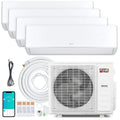 X - Pro 35000 BTU 4 Zone 22.5 SEER2 Mini Split AC with Heat Pump - 9K + 9K + 9K + 18K - Oasis Home Essentials
