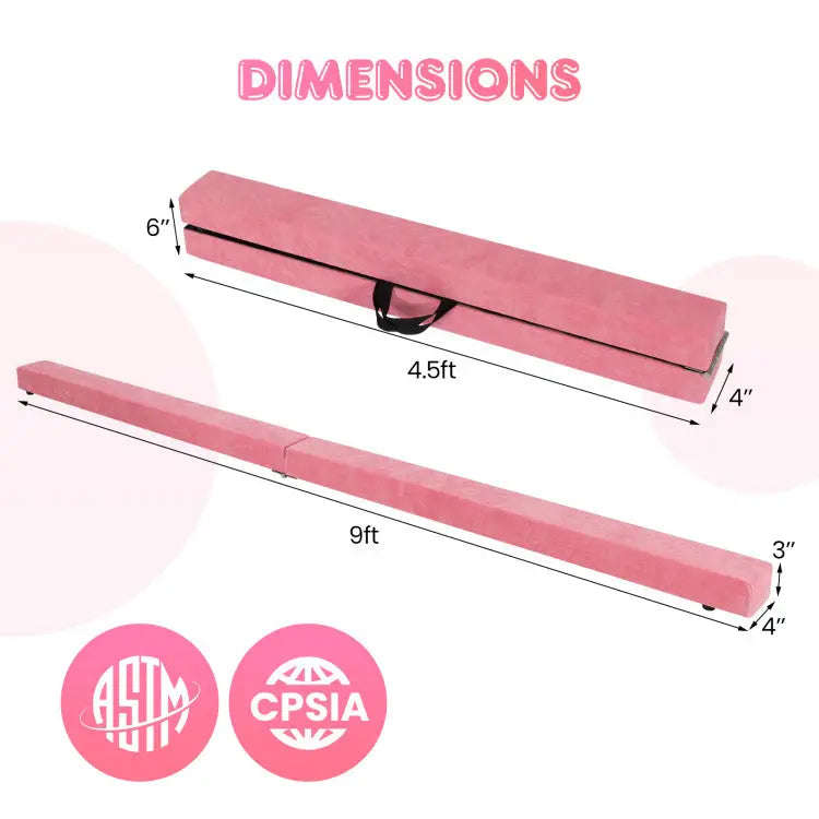 Yoga Set: Gymnastics Mat + Folding Gymnastics Balance Beam - Yoga & Gym Mats