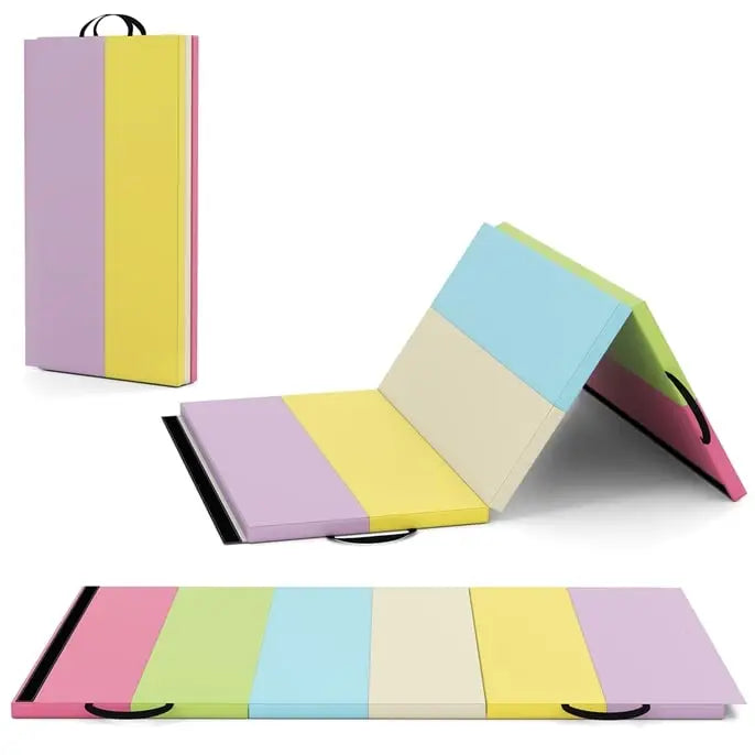 Yoga Set: Gymnastics Mat + Folding Gymnastics Balance Beam - Yoga & Gym Mats