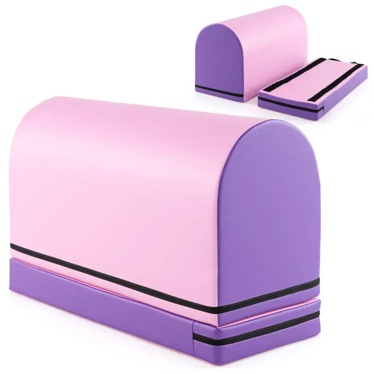 Yoga Set: Gymnastics Vaulting Box + Gymnastics Mat - Yoga & Gym Mats